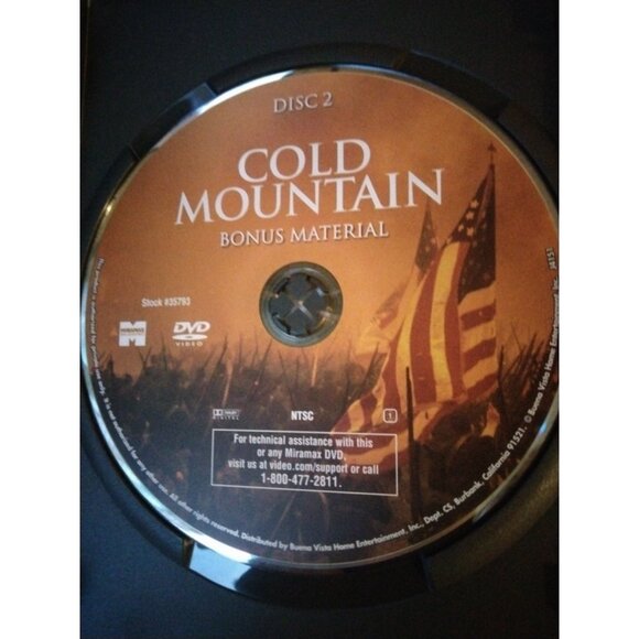 Cold Mountain DVD Collectors Edition 2 Disc Set Kidman Zellweger Bonus Material - Picture 2 of 6